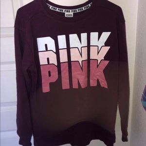 pink crew neck